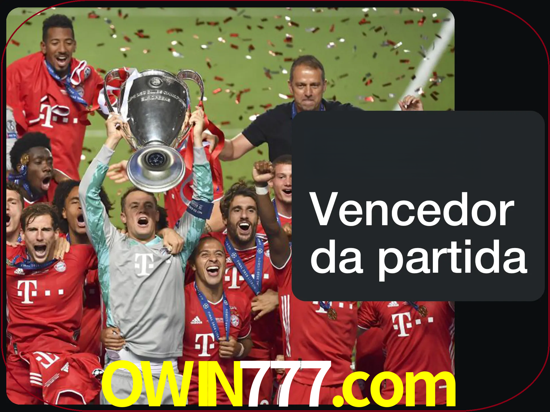 Aposte no vencedor e ganhe uma grande quantia de dinheiro.