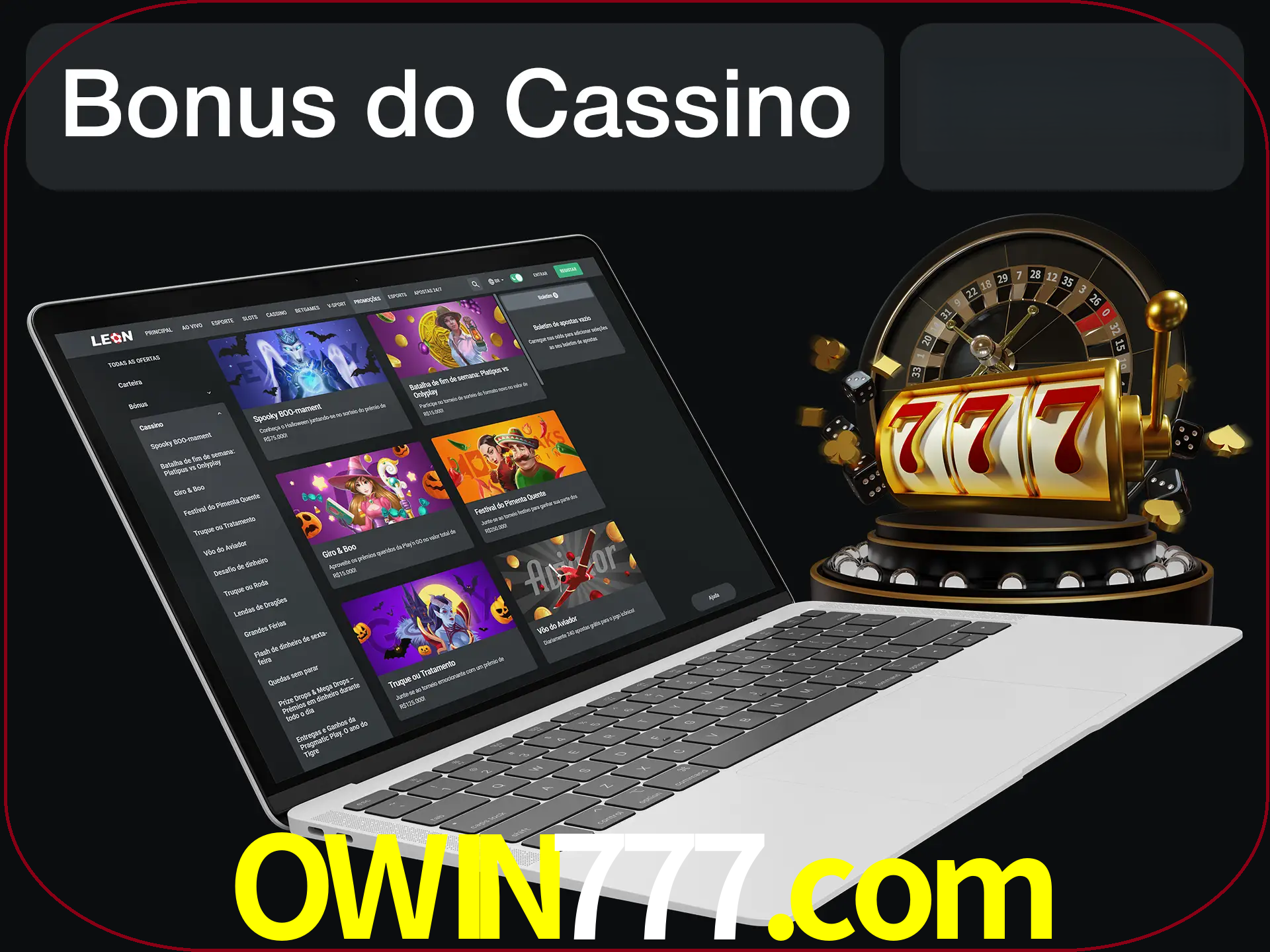 Use o bônus do cassino para começar melhor.