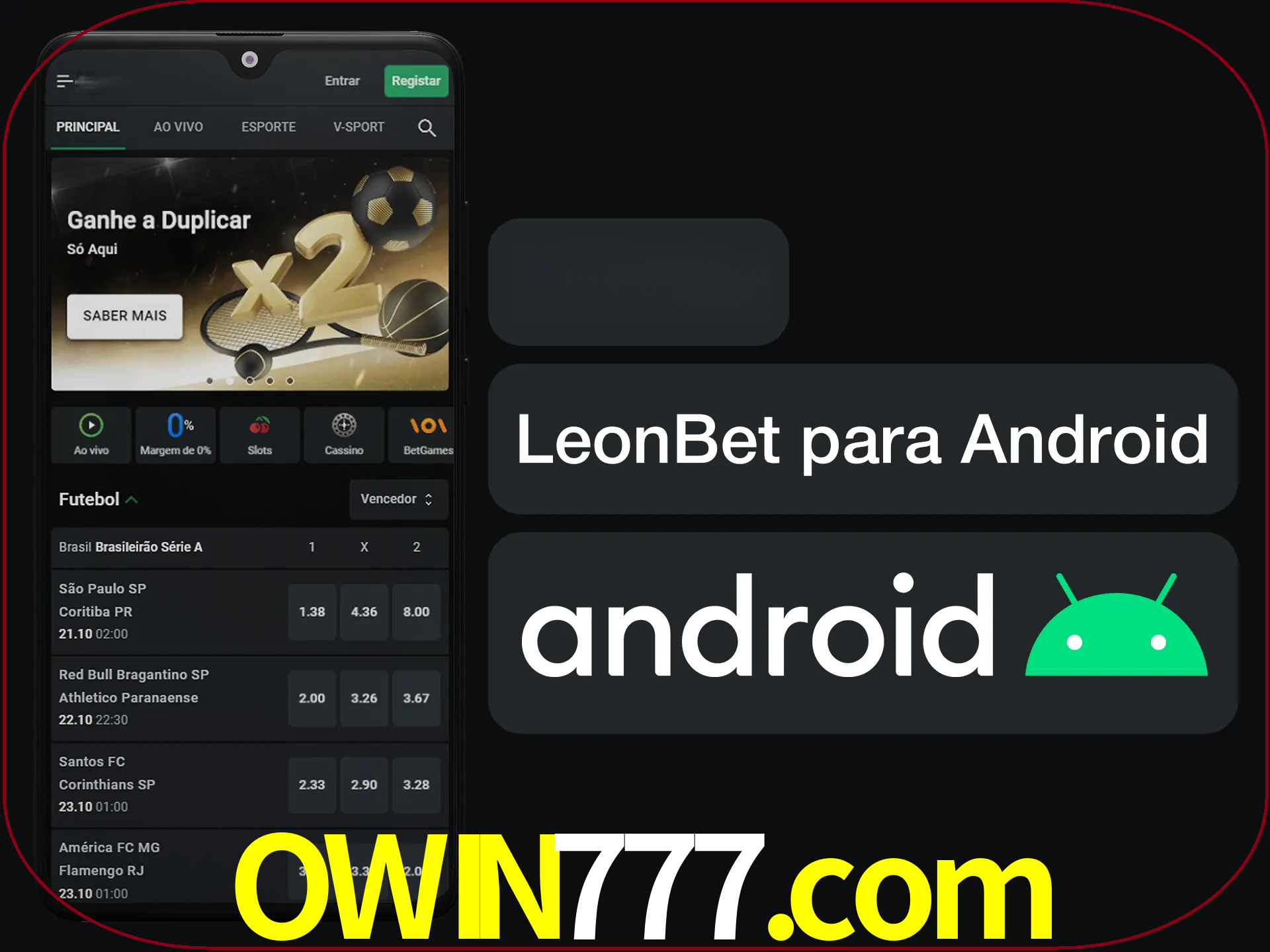 Adquira sua versão poket de LeonBet.